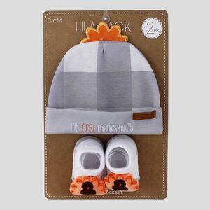 NWT LILA and JACK My first Thanksgiving Hat & socks